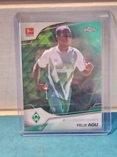 2022-23 Topps Chrome Bundesliga - Aqua Bubble Wave Refractor #22 Felix Agu /275