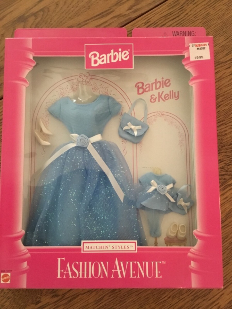 バービー人形　ドレスコスチューム　Barbie & Kelly Barbie & Kelly Fashion Avenue Matchin' Styles - new in box