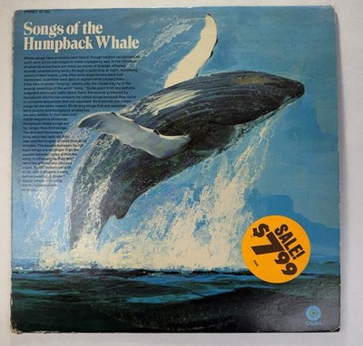 Songs Of The Humpback Whale VINYL LP ALBUM. EX ON VINYL AND COVER ST-620, 30374