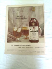 1955 Color Ad Glenmore Kentucky Straight Bourbon Whiskey