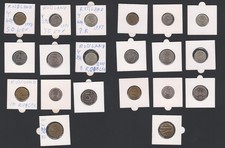 Russia Circulation Coins 10x 50k-50R 1991-2011 aXF-aUNC W087