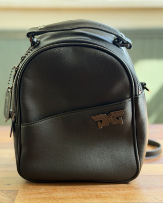 PXG Black Small Backpack Zip Closure Adjustable Straps Inner Pockets Charm