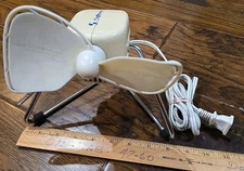 Caframo Desk Fan Cage Free 2 Speed Soft Blades Model 707 Tilting Works Great!