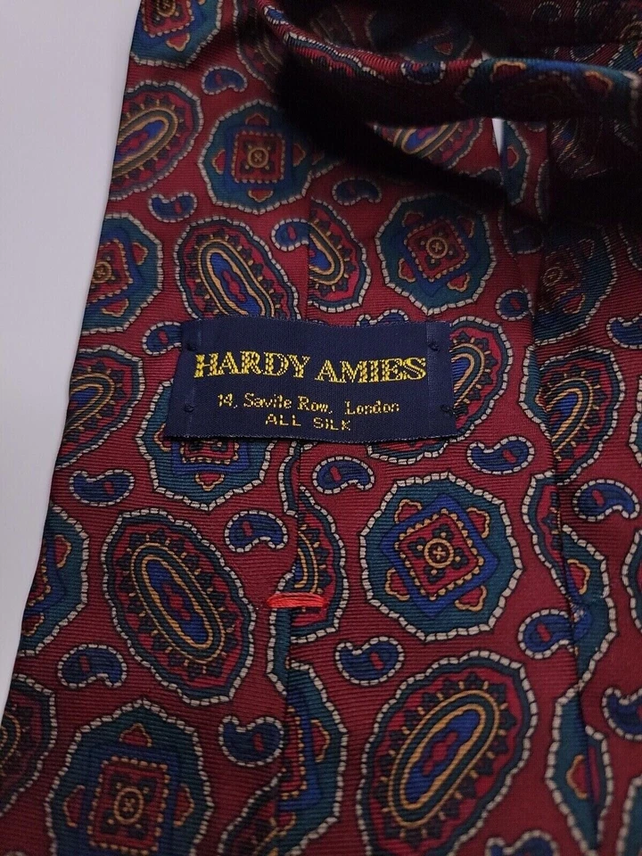 Corbata formal Hardy Amies para hombre 56"Lx4"W corbata multicolor Foto 3 de 4