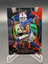 2025 Panini Select #85 Dalton Kincaid Black & Red Prizm Shock