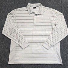 Nike Y2K Shirt Mens XL Striped Golf Long Slee...
