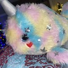 10”Pastel Kids Rainbow Unicorn Narwhal Whale Silver Sparkle Horn, Stars Plush — photo 5