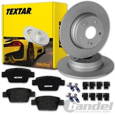 TEXTAR BREMSSCHEIBEN + BELÄGE HINTEN für FIAT BRAVO 198 STILO + LANCIA DELTA 844