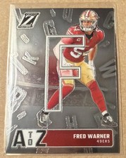 2024 Panini Zenith Fred Warner A to Z Insert Football Card 6 San Francisco 49ers