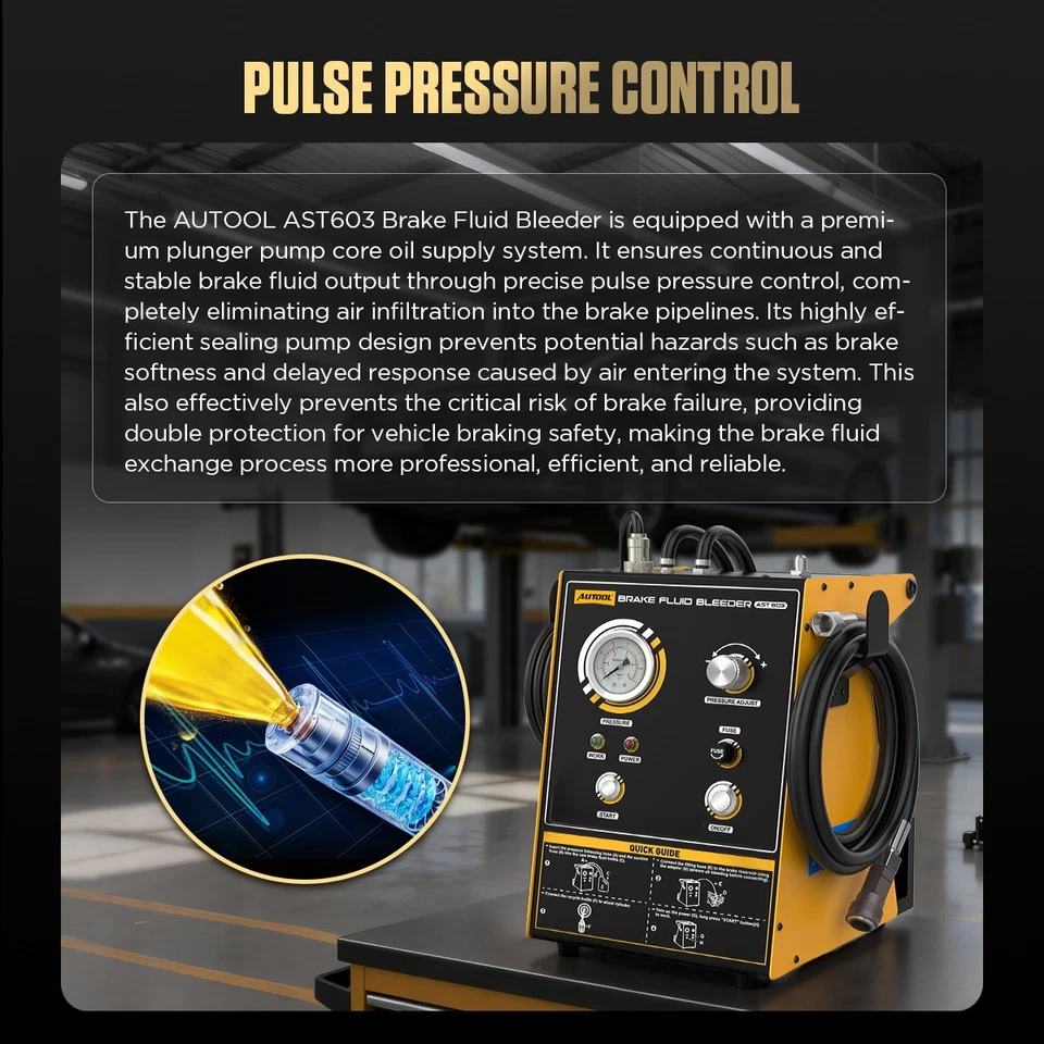 Electric Pulsating Brake Bleeder Kit Brake Oil Bleeding Vacuum Pressure Pump UK - Image 3 of 4