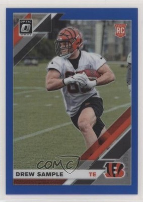 2019 Panini Donruss Optic Rookies Blue Prizm 110/150 Drew Sample #125 0sf1