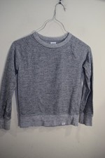 Gap Kids Pullover Comfy Light Gray Crew Neck Sweater Sweatshirt BOYS GIRLS S 6 7