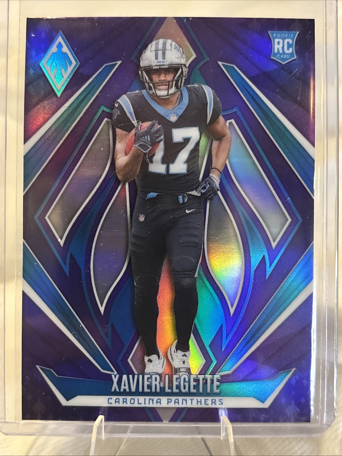 2024 Phoenix Xavier Legette Purple #249 RC Rookie Card - Carolina Panthers