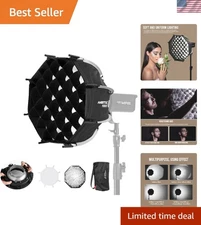 Mini 11.8" Softbox with Quick Release & Honeycomb Grid for Stunning Photography