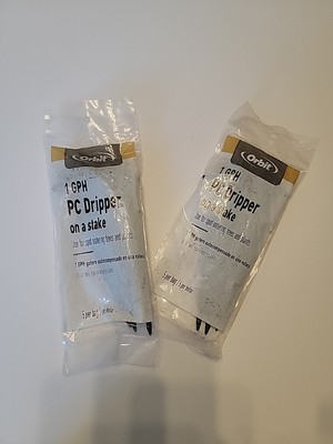 #ad Lot of 2 5pk Orbit 65701 1 Gph Black Pressure Compensating Drip On A Stake $10.99