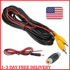 20' Car Video RCA Extension Cable Auto Rear View Backup Parking Camera Wire Cord