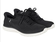 Skechers Virtue Women s Stretch Knit Hands Free Swift Fit Shoe Black Sz 6 NEW