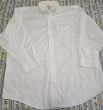 Brooks Brothers Madison 18-34 White Long Sleeve Non-Iron Dress Shirt 100 Cotton