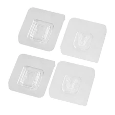 20 Sets Double Sided Self Adhesive Wall Hooks for Easy Storage and Organizati...