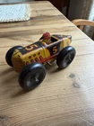 1930's Marx Tin Litho #5 Race Car w/ Balloon Tires 5" Long Works excellent look!