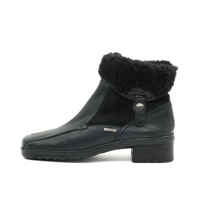 Gabor Damen Stiefel Schwarz Leder Knöchel Gefüttert, Komfort Stiefelette EU 37