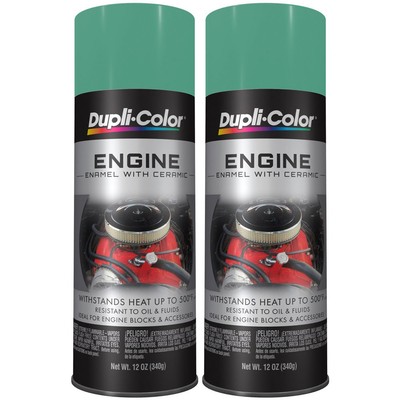 Duplicolor DE1618 (2-Pack) Engine Paint Detroit Diesel Alpine Green 12oz Aerosol