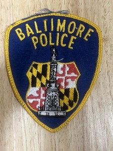Baltimore Police Maryland Vintage 1980's Uniform Patch Embroidered Reclaimed