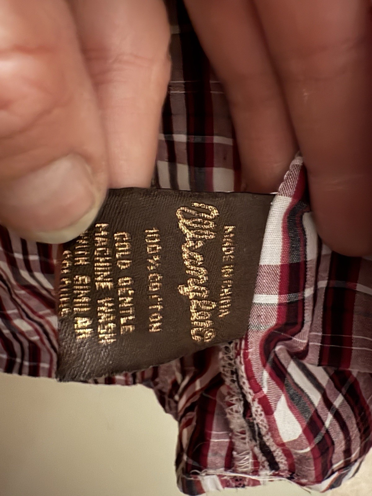 Wrangler Womens Small Pink Western Check Shirt Long Sleeve Pearl Snap Button Up thumbnail 9