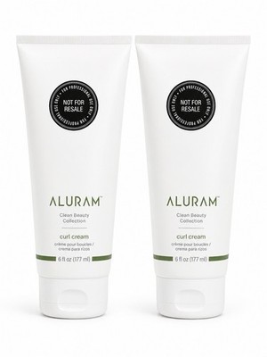 Aluram Curl Cream 6 Fl.Oz Clean Beauty Frizz Control Define Curls Duo