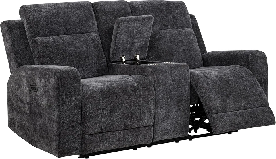 Muebles para el hogar Coaster - Kennett - Metal - Loveseat reclinable eléctrico con doble Foto 4 de 4