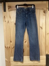 Wrangler 20X Boys Jeans Relaxed Fit Adjustable Waist Stitching On Pockets 14 R