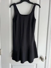 Spanx Get Moving Square Neck Tank Dress 30.5” Black Size Small