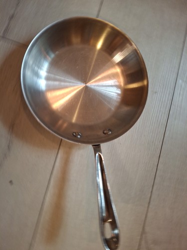 Padella per salsa padella francese 7,75" completamente rivestita manico appeso acciaio inox
