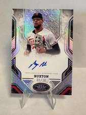 2025 Topps Tier One #PPA-BB Byron Buxton Prime Performers Autographs Silver Ink