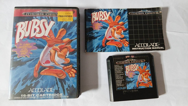Bubsy: Claws Encounters of the Furred Kind. Sega Mega Drive (PAL)