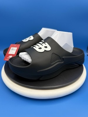 New Balance FuelCell Slides Black White Men’s size 10 D New Balance 4040v8 Mens Wide Baseball Turf Shoes main image 3