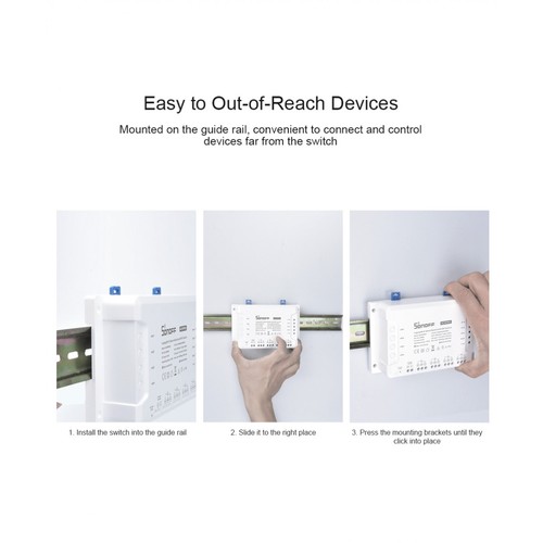 Sonoff 4CH R3 Wifi Smart Interrupteur Out 4 Appareils 230V AC Alexa Google Home - Bild 11 von 17