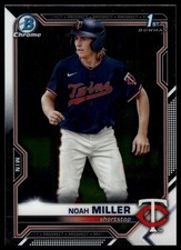 2021 Bowman Draft #BDC-109 Noah Miller Chrome