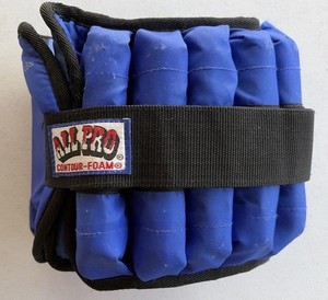 20 Pound Single Adjustable 1-20 Lbs. Ankle Weight All Pro Contour Foam