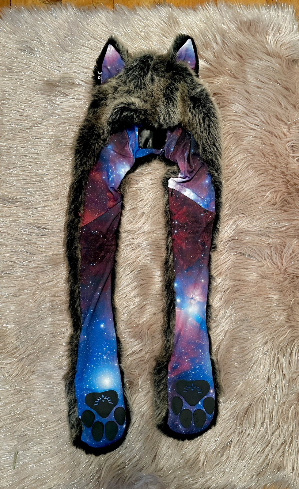 SpiritHoods PROTOTYPE Wolf Galaxy Scarf Spirit Ho… - image 18
