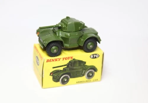 Dinky 670 Armoured Car In Original Box - Near Mint Vintage Original 1950s Lot 2