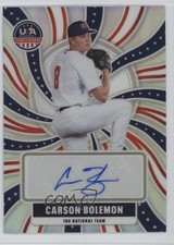 2026 Stars & Stripes Prizm 18U National Team Signatures Carson Bolemon Auto 0j81