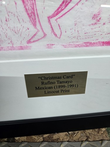 Rufino Tamayo (Mexikaner, 1899-1991). Weihnachtskarte Familie Tamayo - Bild 3 von 6