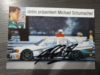 Michael Schumacher Dtm Karte 10x15 Orginal Signiert 089