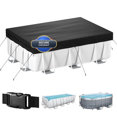 Tufmunb 7X10 Ft Rectangular Pool Cover Solar Pool Cover For Above Ground Pool