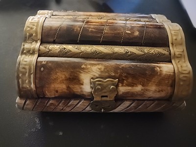 Vintage Camel Bone Trinket Box