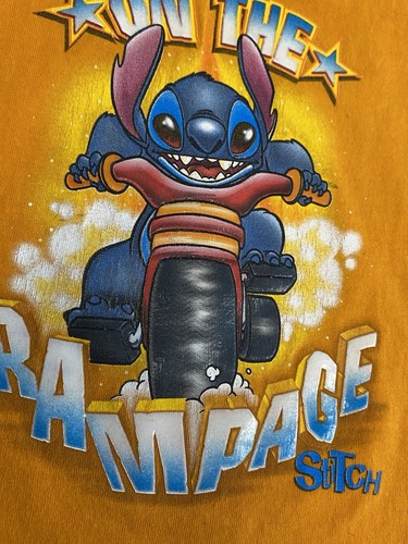 Camiseta de Bicicleta De Colección The Disney Store Punto Naranja “On A Rampage”—XXS YTH - Imagen 2 de 10