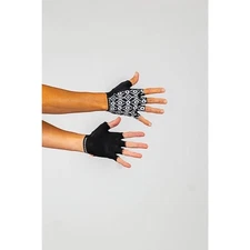 SheBeest Short Finger Gloves Sedona-Black/White Small -Open Box