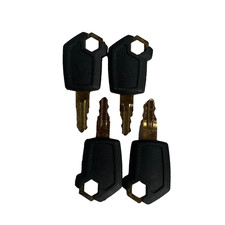 4 pcs KEYS IGNITION - PADLOCK - DOOR 5P8500 0964753 0966198 FITS FOR Caterpillar