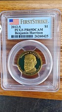 2012 S Proof  Benjamin Harrison Presidential Coin PCGS PR69 DCAM First Strike